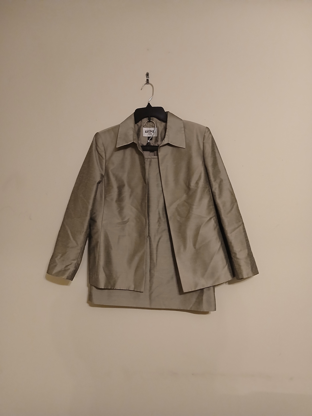 Kasper Open-Front Blazer Jacket With Skirt